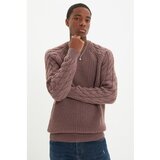 Trendyol Dried Rose Men Regular Fit Crew Neck Knitted Detailed Knitwear Sweater Cijene