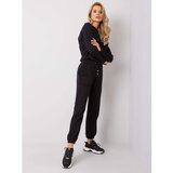Fashion Hunters RUE PARIS Women's black sweatpants | Shoptok.si