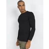 Fashion Hunters Black men's thermal sweatshirt