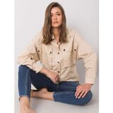 Fashion Hunters Beige shirt with pockets Elora RUE PARIS | Shoptok.si