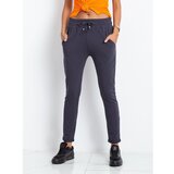 Fashion Hunters Graphite cotton sweatpants | shoptok.hr