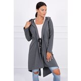 Kesi Coatee with longer back graphite melange Cene