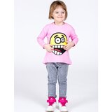 Fashion Hunters Children's lilac cotton blouse with a funny emoticon | shoptok.hr