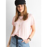 Fashion Hunters Melange majica s ružičastim izrezom na leđima Cene