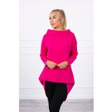 Kesi Sweatshirt with long back and hood fuchsia | shoptok.hr