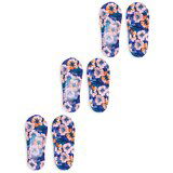 Yoclub Kids's Girls' Ankle No Show Boat Socks Patterns 3-pack SKB-41/3PAK/GIR/001 Purple Cene'.'