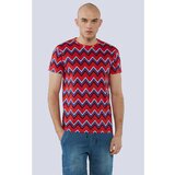 Vistula Red Man's Vistula T-Shirt VRZYGZAG0S0000XA0200 | ePonuda.com