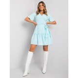 Fashion Hunters Light blue dress with a tie | Shoptok.si