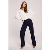 Makover Woman's Trousers K114 Navy Blue