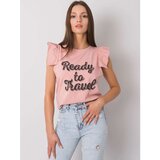 Fashion Hunters Women's light pink blouse with a print | Shoptok.si