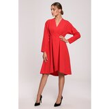 Stylove Woman's Dress S280 Red Cene