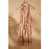 Trendyol Ženska haljina Pojas detaljno smeđa | krema Cene
