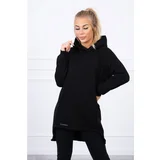 Kesi Insulated sweatshirt with longer back black