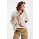 Trendyol Stone Zippered Knitwear Sweater Cijene