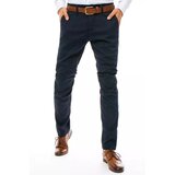 DStreet UX3248 navy blue men's chino trousers | ePonuda.com
