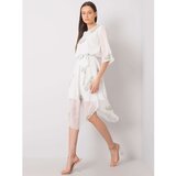 Fashion Hunters White dress with a floral motif Cene