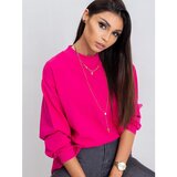 Fashion Hunters Basic fuchsia cotton sweatshirt | Shoptok.si