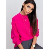 Fashion Hunters Osnovna fuksija pamučna dukserica smeđa | pink Cene