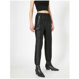 Koton Women's Black Pocket Detailed Trousers Cene