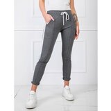 Fashion Hunters Dark gray cotton sweatpants | shoptok.hr