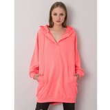 Fashion Hunters Fluo pink women's hoodie Cene