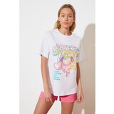 Trendyol White Boyfriend Knitted T-Shirt Cijene