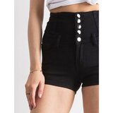 Fashion Hunters Black high-waisted shorts Cene