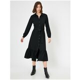 Koton Women's Black Button Detailed Dress | shoptok.hr