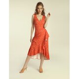 Madnezz Ženska haljina Flamenco Mad551 smeđa | krema | Crveno | ePonuda.com