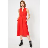 Koton Women's Red Sleeveless Dress Cene