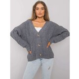 Fashion Hunters OCH BELLA Graphite oversize sweater Cene