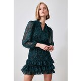 Trendyol Green Patterned Ruffle Dress Cijene