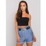 Fashion Hunters Blue shorts with roll-up legs Cene