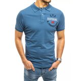 DStreet Men's blue polo shirt PX0420 Cene