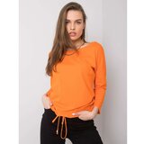 Fashion Hunters Orange cotton women's blouse Cene