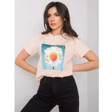 Fashion Hunters Ženska pamučna majica sa lososom cene