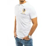 DStreet Men's white polo shirt PX0360 Cene