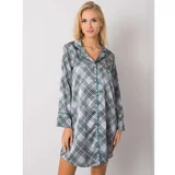 Fashionhunters Gray long-sleeved nightgown