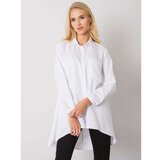 Fashion Hunters White shirt with a longer back Cene