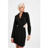 Trendyol Black Cut-Out Detailed Jacket Dress Cene