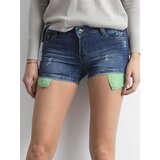 Fashion Hunters Ladies' blue denim shorts | shoptok.hr