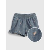 GAP Children's Shorts Chambray Ruffle Pull-on Shorts - Girls | Shoptok.si