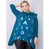 Fashion Hunters Plus size sea sweatshirt with print Cene