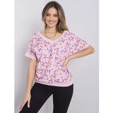 Fashion Hunters Pink blouse with a print | Shoptok.si