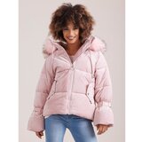 Fashion Hunters Zimska donje jakna od roze boje Cene