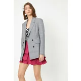 Koton Women's Double Breasted Blazer Jacket