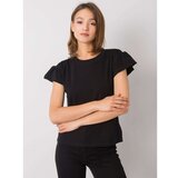 Fashion Hunters RUE PARIS Black cotton blouse Cene