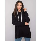 Fashion Hunters Black smooth hooded sweatshirt | Shoptok.si