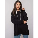 Fashion Hunters Black plain hoodie Cene