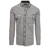 DStreet Black and white checkered men's shirt DX2117 Cene
